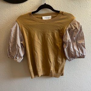 Derek Lam Tan Sweater Blouse